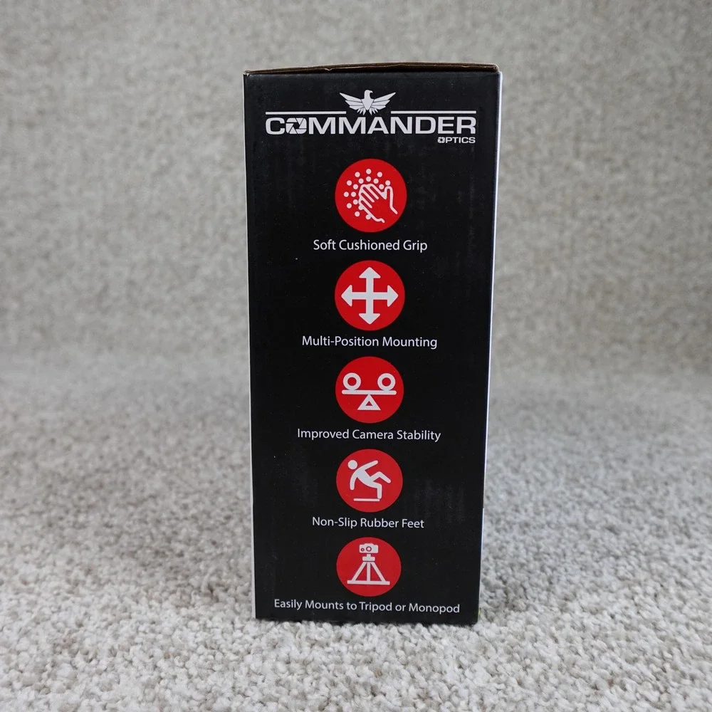 Commander Optics Camera Action Grip Handheld C-Shape Video Stabilizer Black